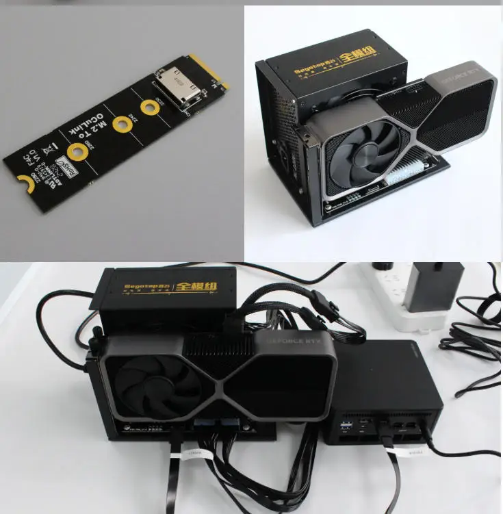 Oculink Egpu Mini Pc - M.2 NVMe에서 SFF8612 Oculink EGPu 어댑터