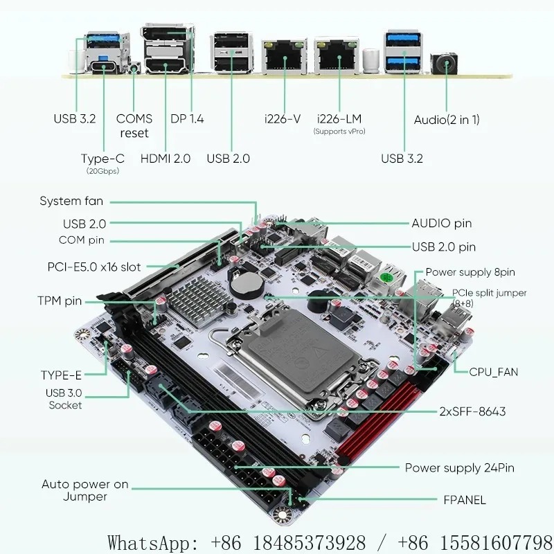 LGA1700 Q670 미니 ITX NAS 메인보드 8 - Nas Motherboard 8 Sata Mini Itx 리뷰 및 가격